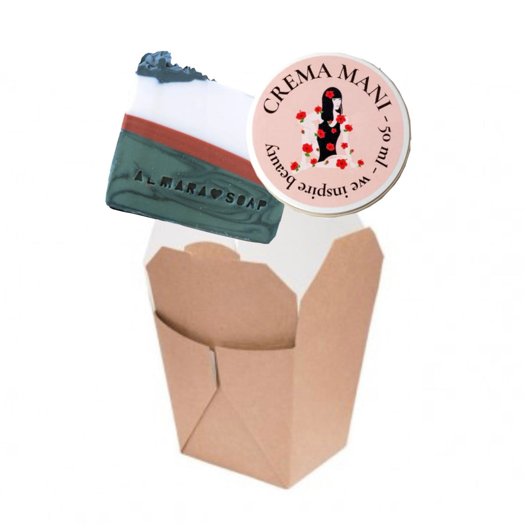 Box Regalo “Mani di Fata” (Sapone Natalizio + Crema Mani)