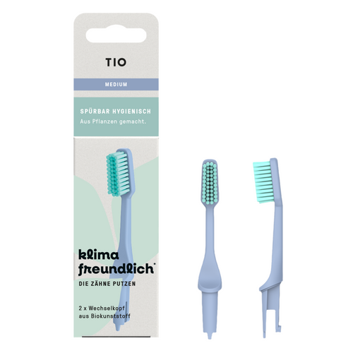 Testine di Ricambio Setole Medie per Spazzolino TIO (2 pz) -TIO-