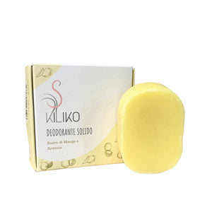 Deodorante Solido Burro di Mango e Arancia (Senza Bicarbonato) -Kiliko-