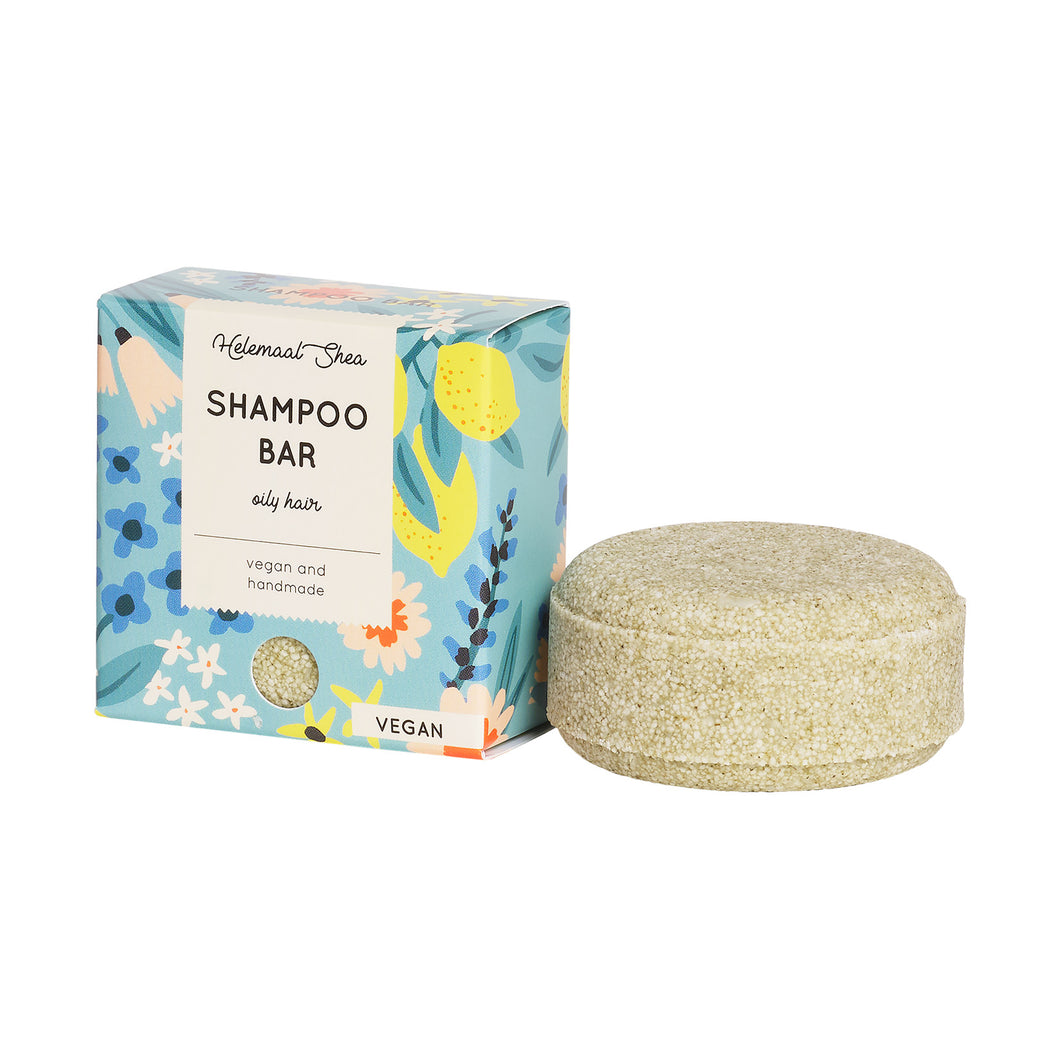 Shampoo Solido Argilla Verde ed Equiseto (per Capelli Grassi) -Helemaal Shea-