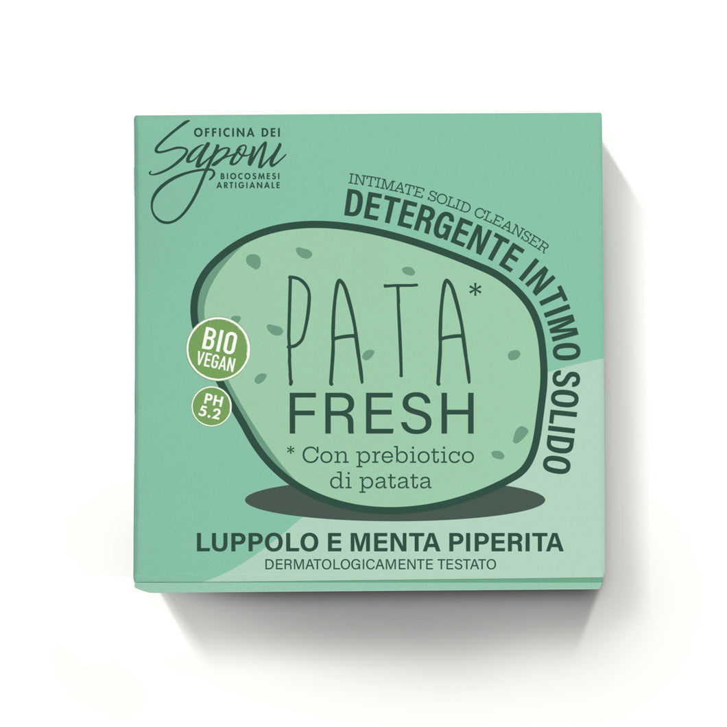 Pata Fresh, Detergente Intimo Solido Rinfrescante -Officina dei Saponi-