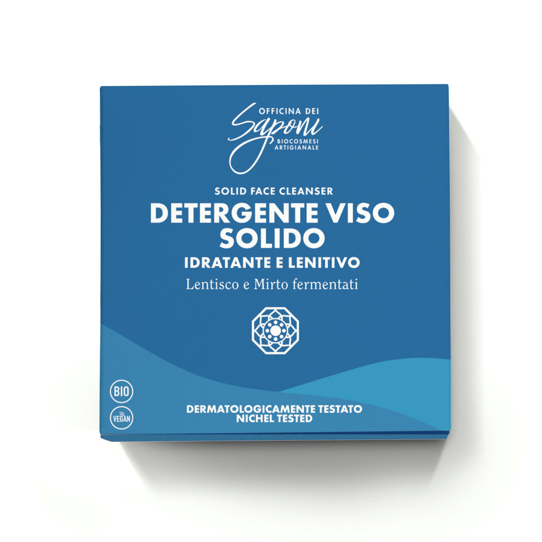 Detergente Viso Solido Idratante Lenitivo (per Pelli Secche, Delicate e Sensibili) -Officina dei Saponi-