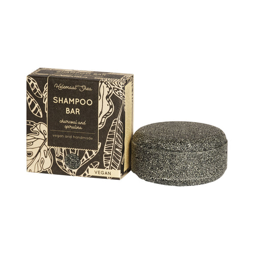 Shampoo Solido Carbone e Spirulina (per Lui) -Helemaal Shea-