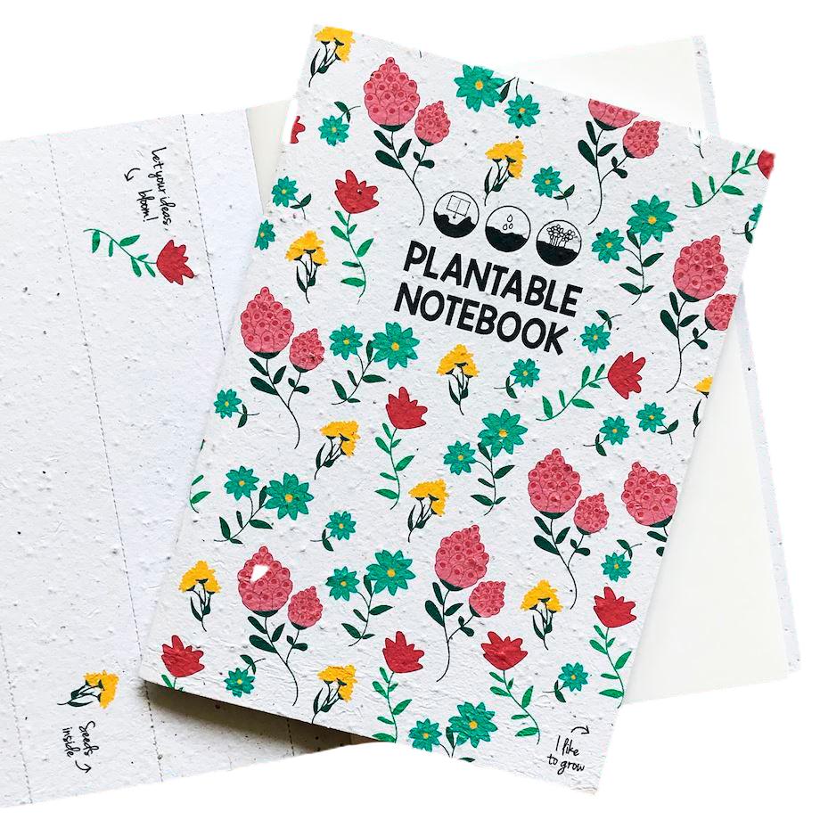 Notebook Piantabile Fantasia Fiori -Bloom Your Message- NATURALmente il Negozio Sostenibile 