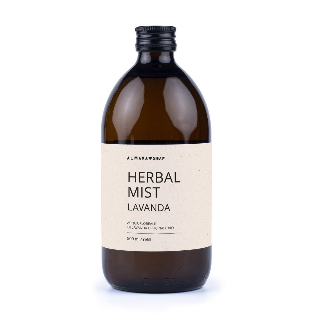 Refill Idrolato Lavanda Bio Herbal Mist -Almara Soap- NATURALmente il Negozio Sostenibile 